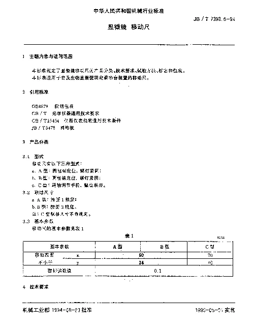 JBT 7398.6-1994 显微镜.移动尺