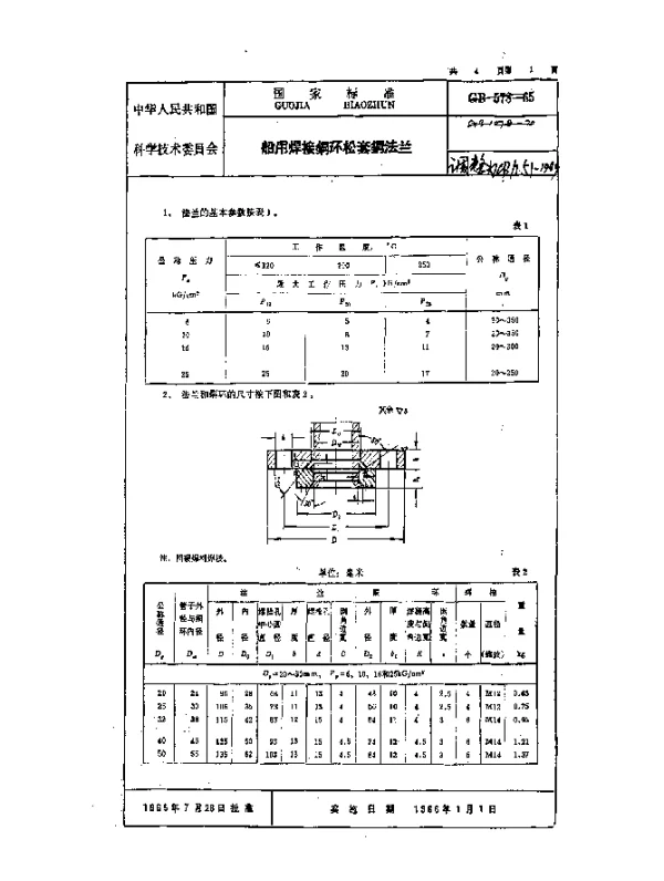 CBT 51-1999 船用焊接铜环松套钢法兰