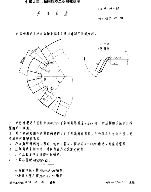 HB 0-19-1983 开口弯边