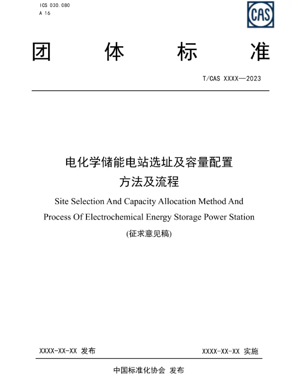TCAS-电化学储能电站选址及容量配置方法及流程