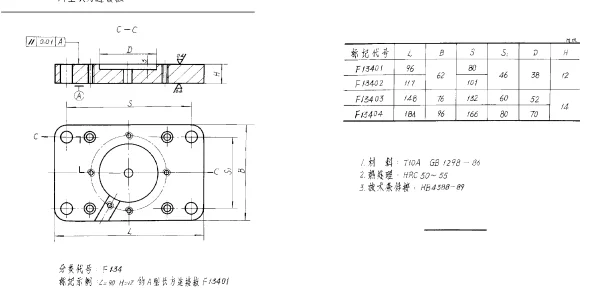 HB 4300-1989 A型长方连接板