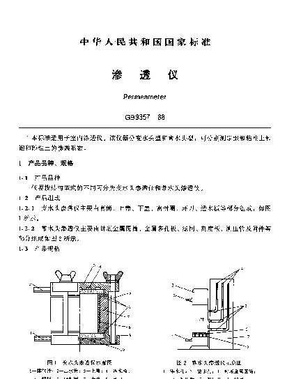 GB 9357-1988 渗透仪