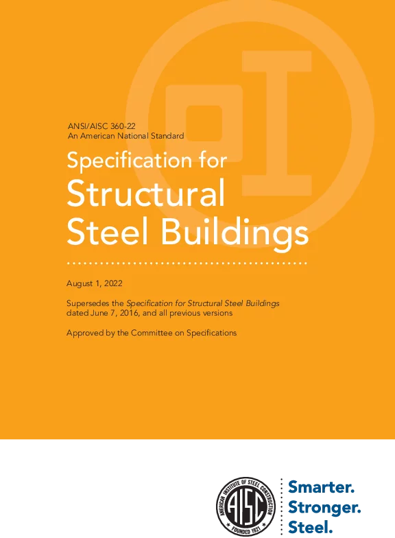 AISC 360-22 Specification for Structural Steel Buildings 英文版