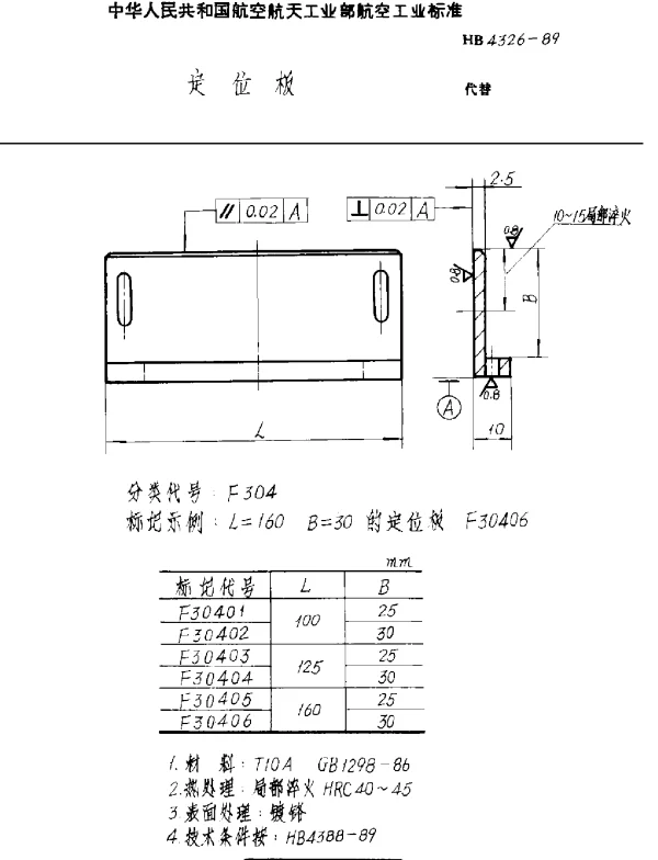HB 4326-1989 定位板