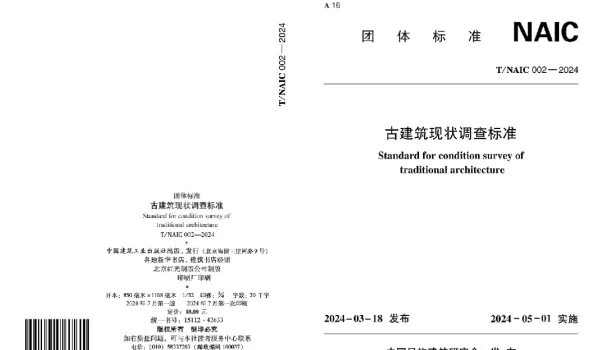 TNAIC 002-2024 古建建筑现状调查标准