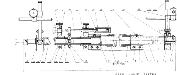 HB 3421-1983 可调管型测具(测量范围340~1000)