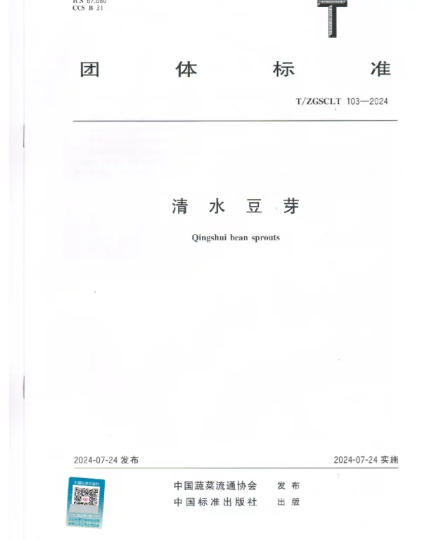 TZGSCLT 103-2024 清水豆芽