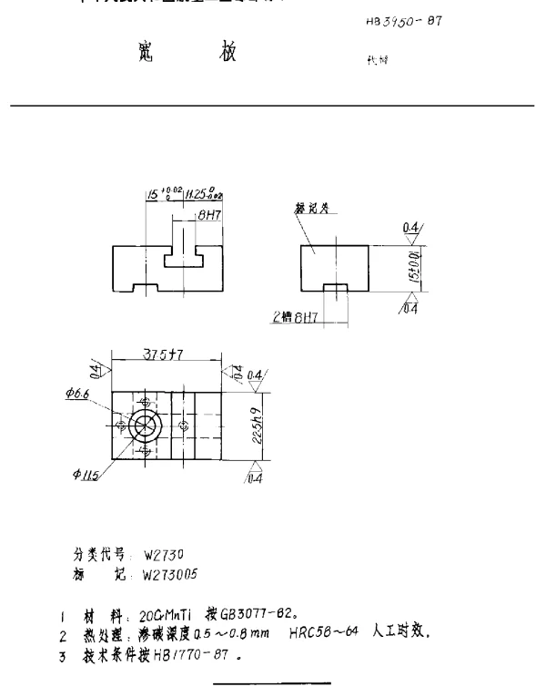 HB 3950-1987 宽板