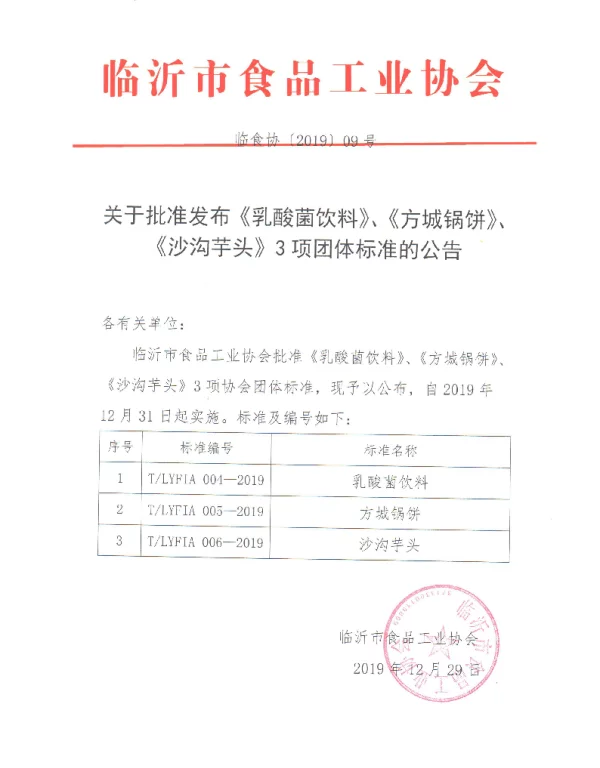 TLYFIA 005-2019 方城锅饼