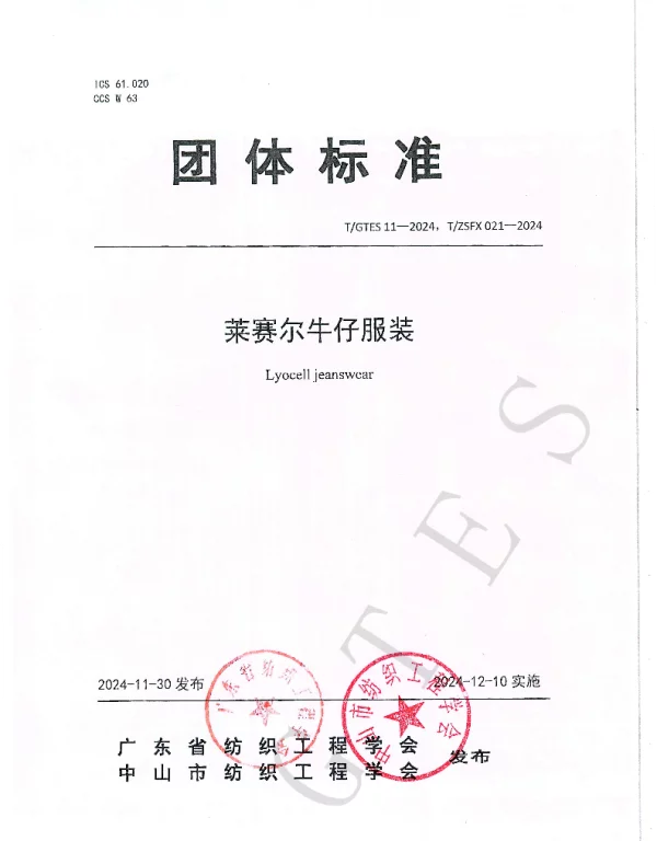 TGTES 11-2024 莱赛尔牛仔服装