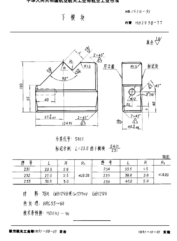 HB 2938-1991 下模块