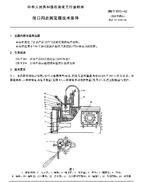 SHT 0315-1992 闭口闪点测定器技术条件