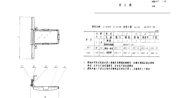 HB 3571-1985 放大镜