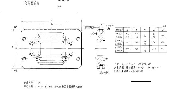 HB 4286-1989 无导柱底座