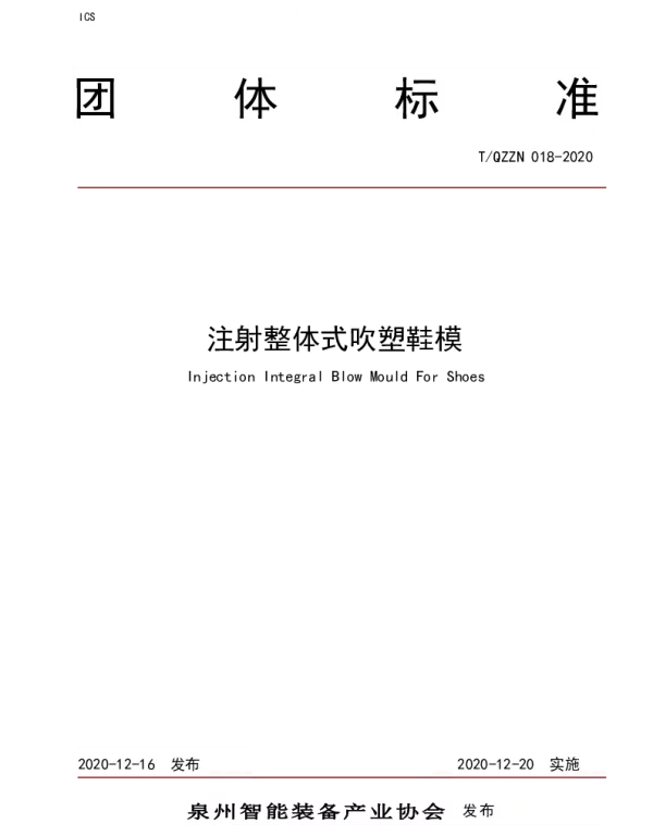TQZZN 018-2020 注射整体式吹塑鞋模