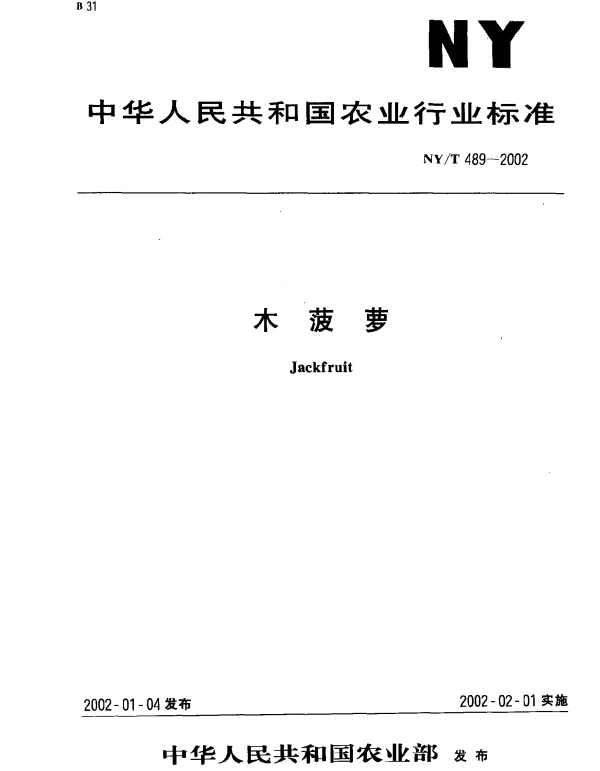 NYT 489-2002 木菠萝