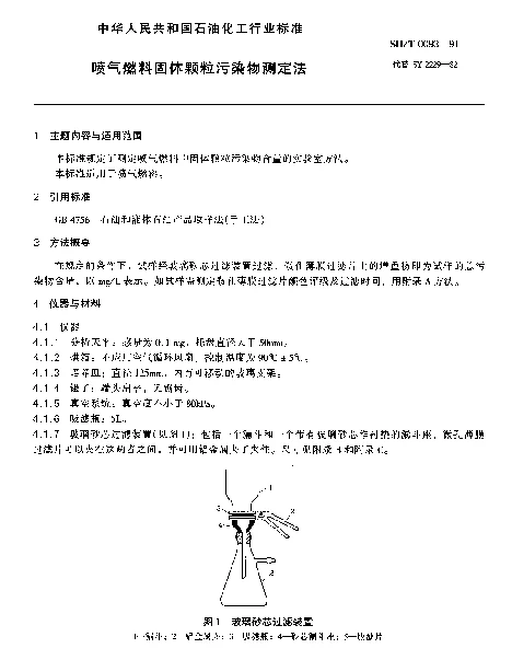 SHT 0093-1991 喷气燃料固体颗粒污染物测定法