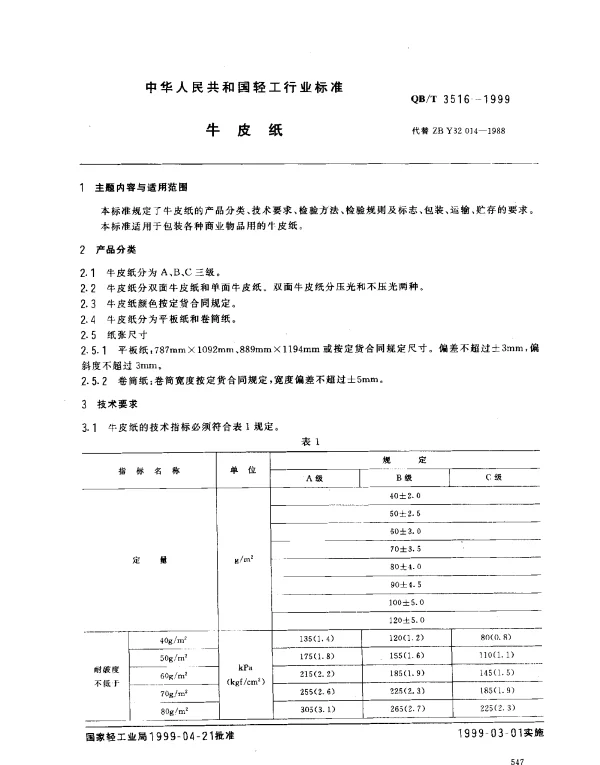 QBT 3515-1999 宣纸