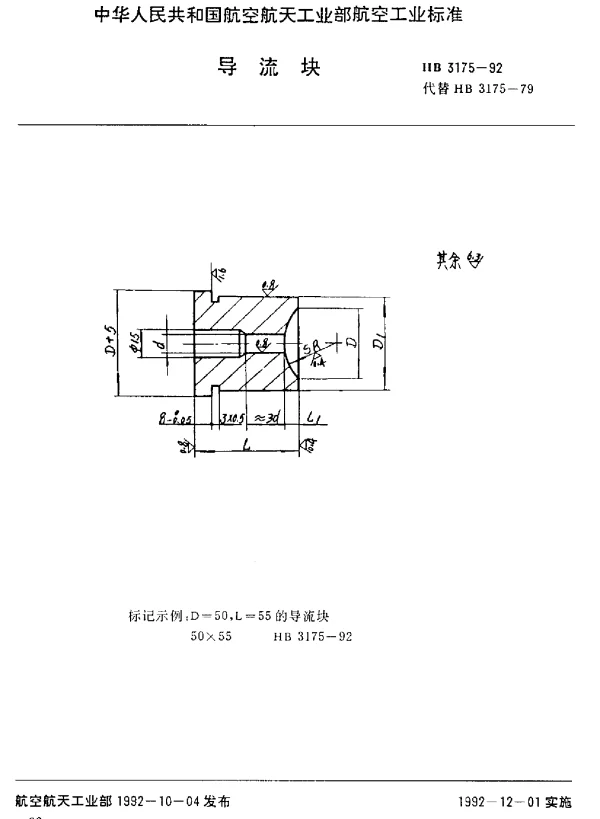 HB 3175-1992 导流块