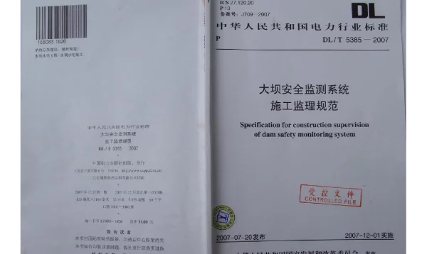 DLT 5385-2007 大坝安全监测系统施工监理规范