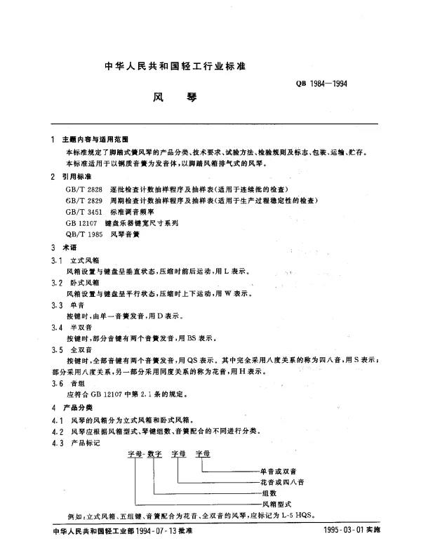 QB 1984-1994 风琴