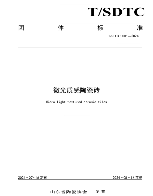 TSDTC 001-2024 微光质感陶瓷砖