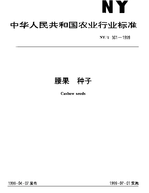 NYT 361-1999 腰果.种子