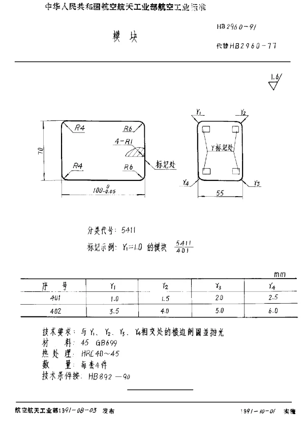 HB 2960-1991 模块