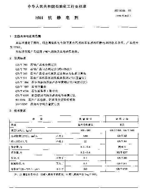 SH 0044-1991 1501抗静电剂