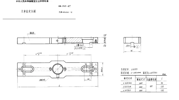 HB 1563-1987 大中孔定位板