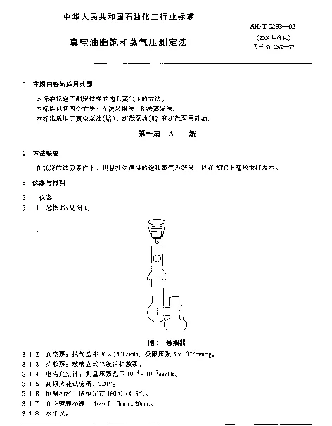 SHT 0293-1992 真空油脂饱和蒸气压测定法