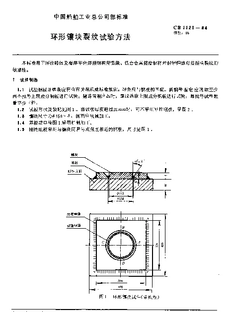 CB 1120-1984 环形镶块裂纹试验方法
