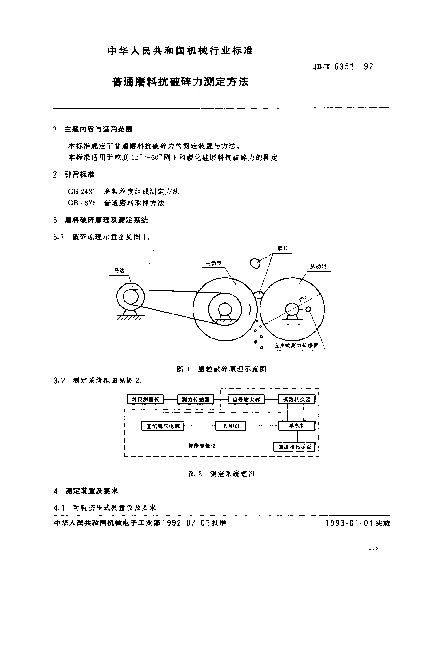 JBT 6351-1992 普通磨料抗破碎力 测定方法
