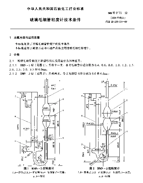 SHT 0173-1992 玻璃毛细管粘度计技术条件