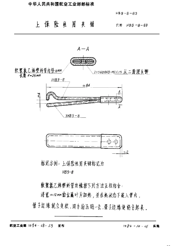 HB 9-8-1983 上保险丝用夹钳