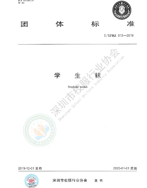TXFBZ 012-2019 学生袜