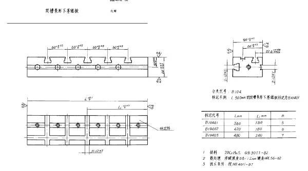 HB 4018-1988 双槽条形下基础板