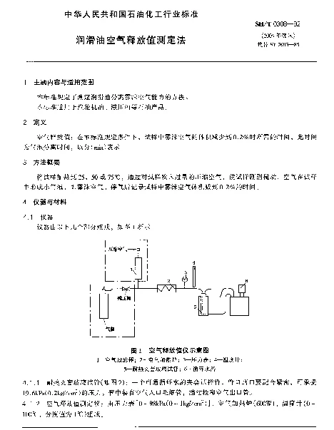 SHT 0308-1992 润滑油空气释放值测定法