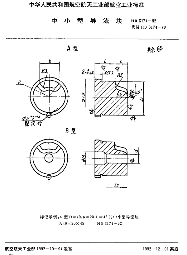 HB 3174-1992 中小型导流块