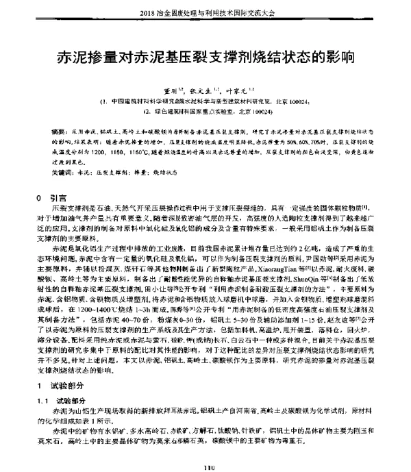 赤泥掺量对赤泥基压裂支撑剂烧结状态的影响