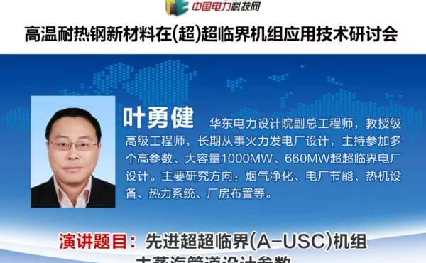 先进超超临界(A-USC)机组主蒸汽管道设计参数