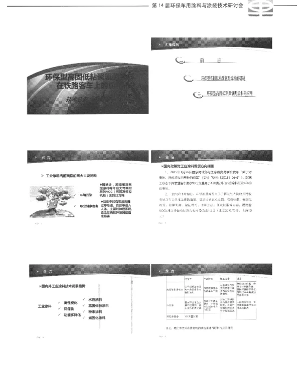 环保型高固低粘聚氨酯涂料在铁路客车上的应用