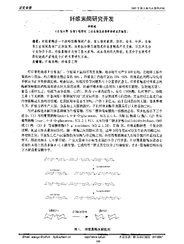 纤维素酶研究开发