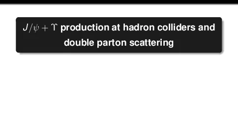 Jψ+(r)productionathadroncollidersanddoublepartonscattering