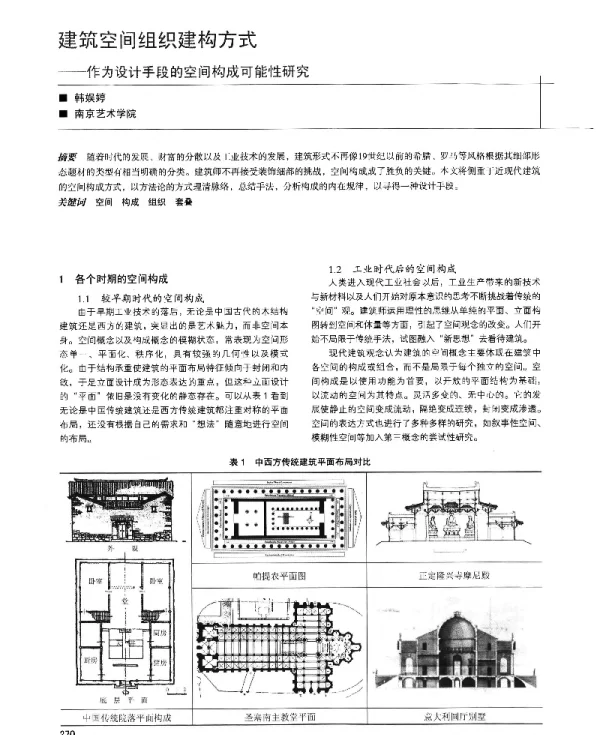 建筑空间组织建构方式--作为设计手段的空间构成可能性研究