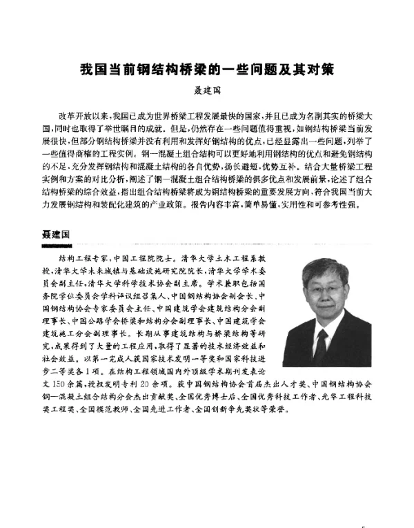 我国当前钢结构桥梁的一些问题及其对策