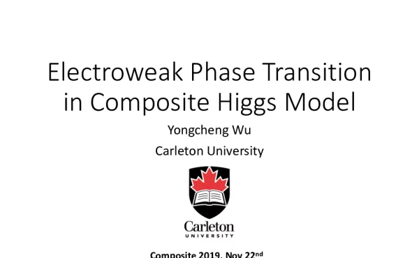 ElectroweakPhaseTransitioninCompositeHiggsModel