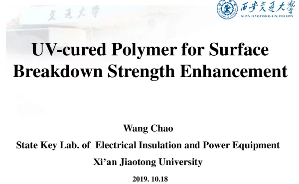 UV-curedPolymerforSurfaceBreakdownStrengthEnhancement