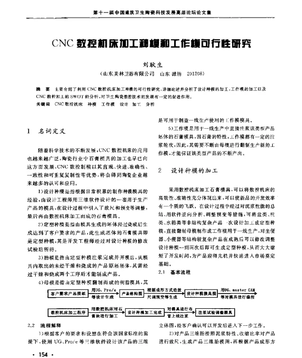 CNC数控机床加工种模和工作模可行性研究