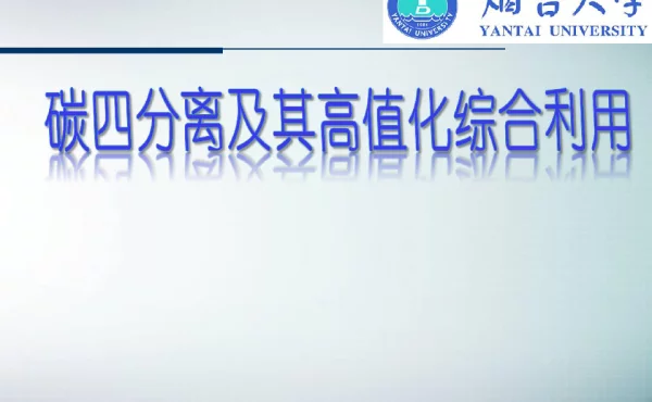 碳四分离及其高值化综合利用
